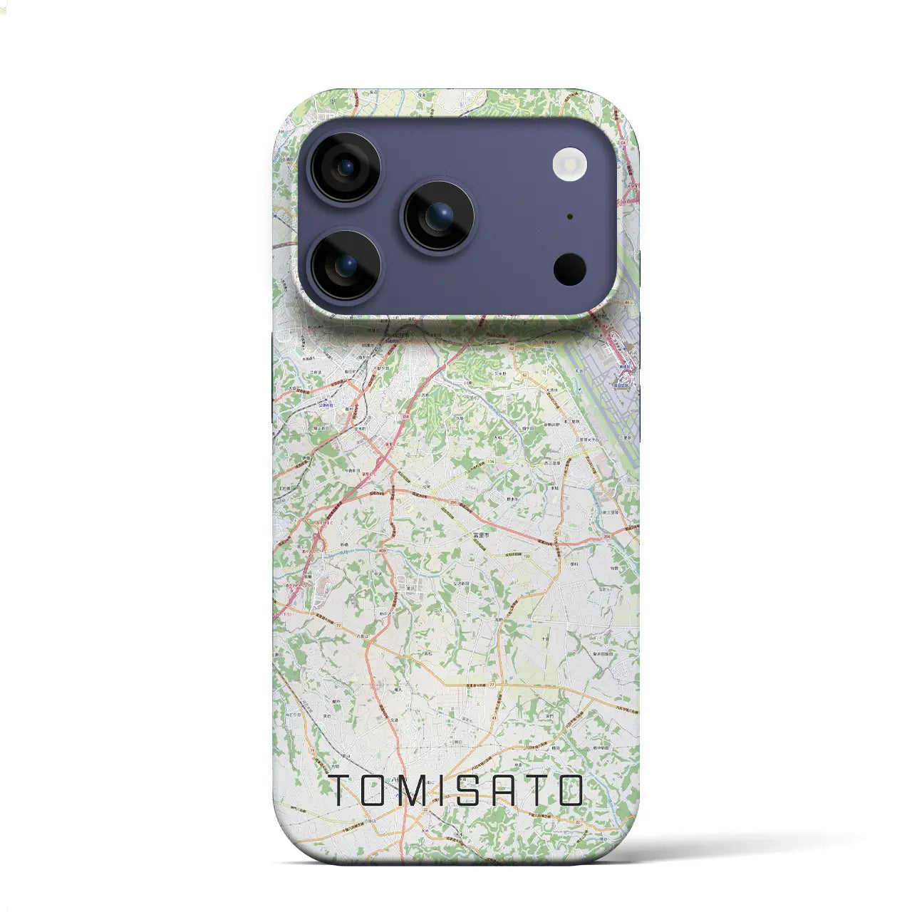 【富里(千葉県)】地図柄iPhoneケース(バックカバータイプ)