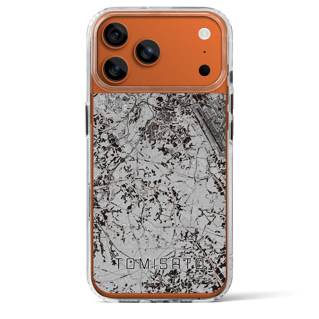 【富里(千葉県)】地図柄iPhoneケース(MagSafeタイプ)