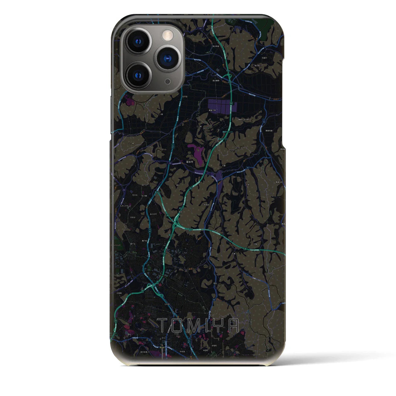 【富谷(宮城県)】地図柄iPhoneケース(バックカバータイプ)