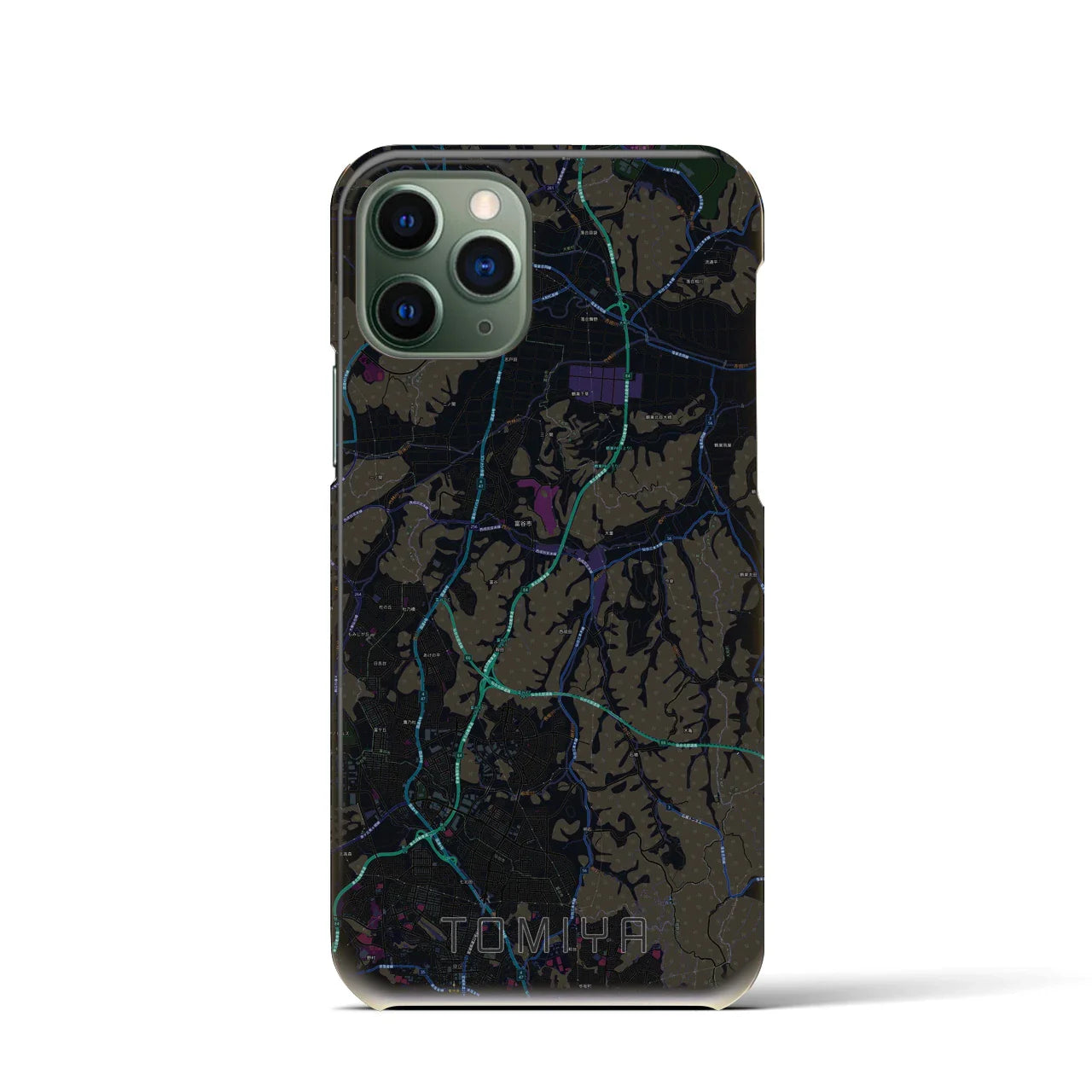 【富谷(宮城県)】地図柄iPhoneケース(バックカバータイプ)