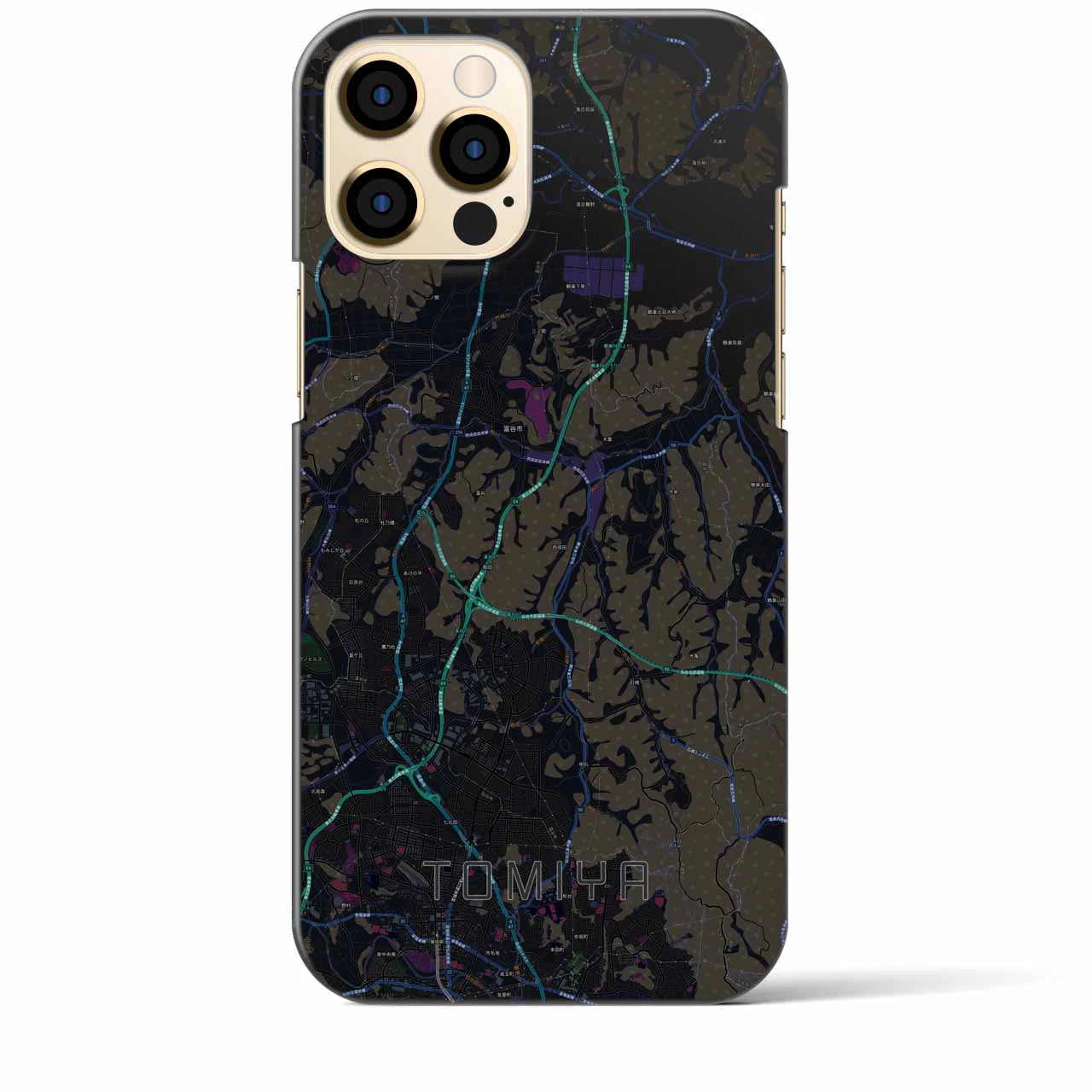 【富谷(宮城県)】地図柄iPhoneケース(バックカバータイプ)