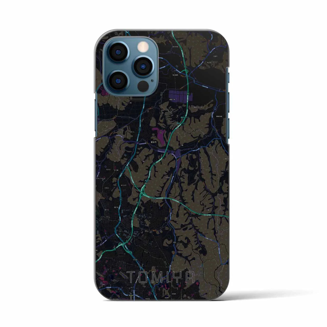 【富谷(宮城県)】地図柄iPhoneケース(バックカバータイプ)