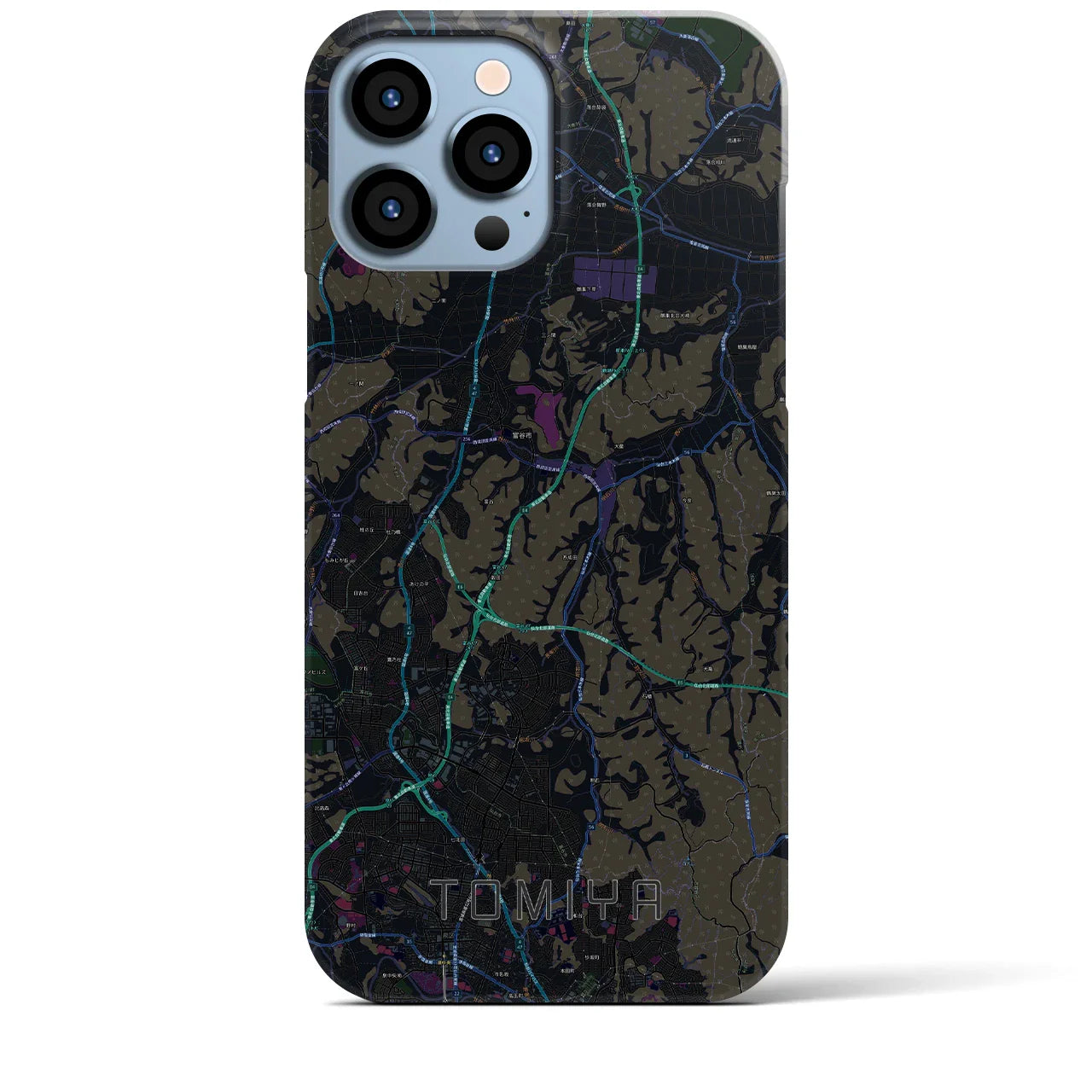 【富谷(宮城県)】地図柄iPhoneケース(バックカバータイプ)