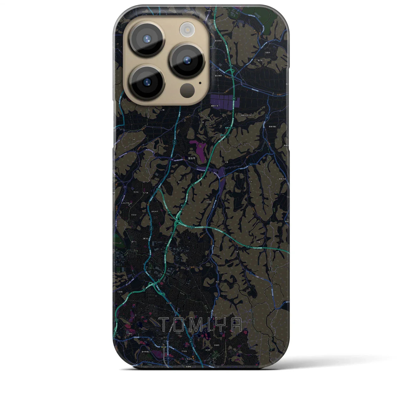 【富谷(宮城県)】地図柄iPhoneケース(バックカバータイプ)