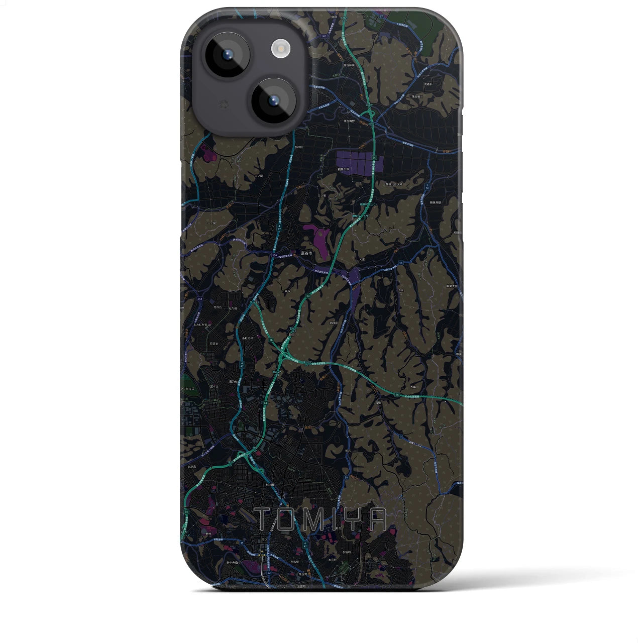 【富谷(宮城県)】地図柄iPhoneケース(バックカバータイプ)