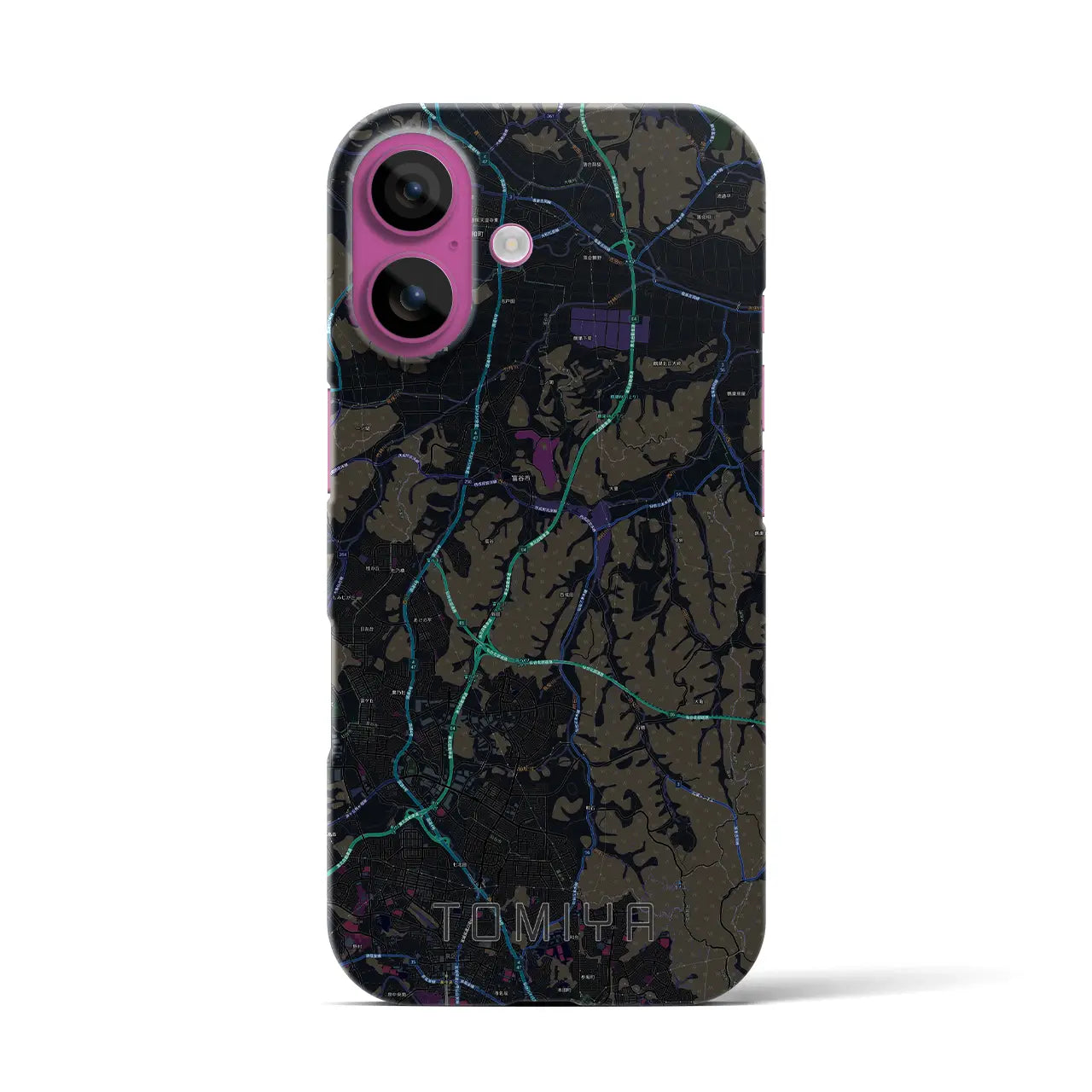 【富谷(宮城県)】地図柄iPhoneケース(バックカバータイプ)
