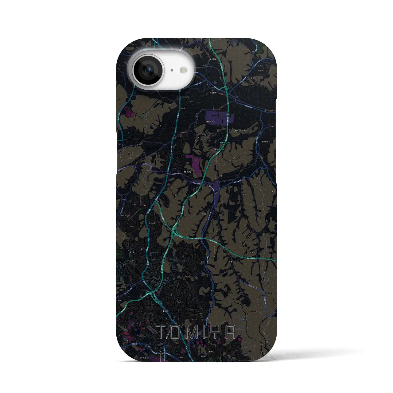 【富谷(宮城県)】地図柄iPhoneケース(バックカバータイプ)