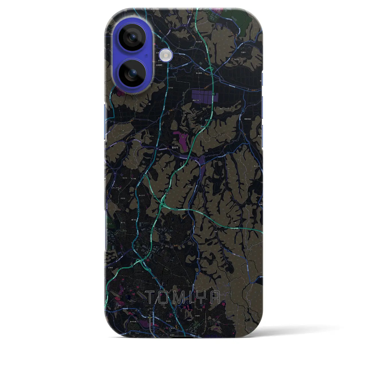 【富谷(宮城県)】地図柄iPhoneケース(バックカバータイプ)
