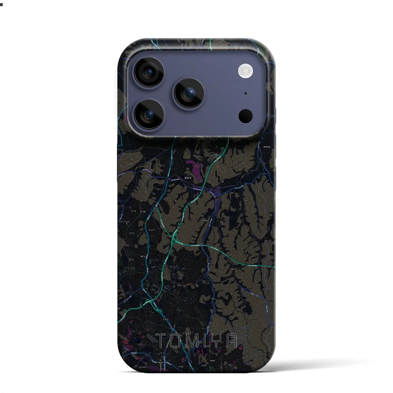 【富谷(宮城県)】地図柄iPhoneケース(バックカバータイプ)