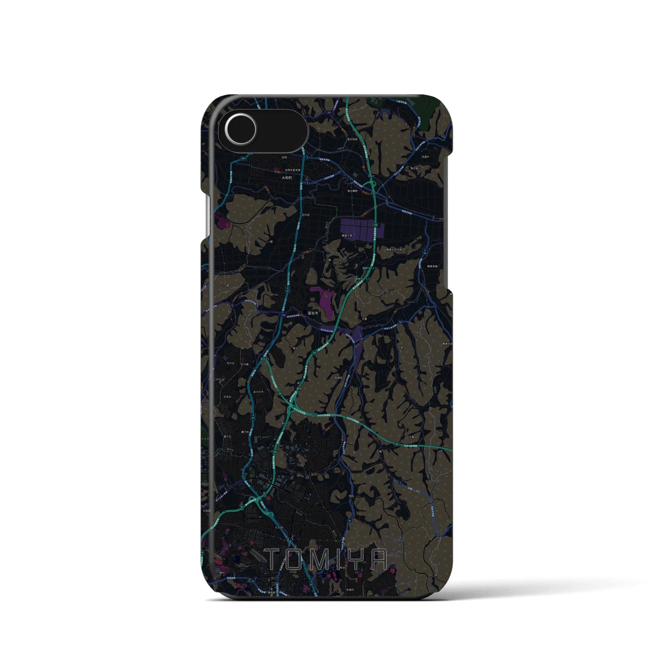 【富谷(宮城県)】地図柄iPhoneケース(バックカバータイプ)