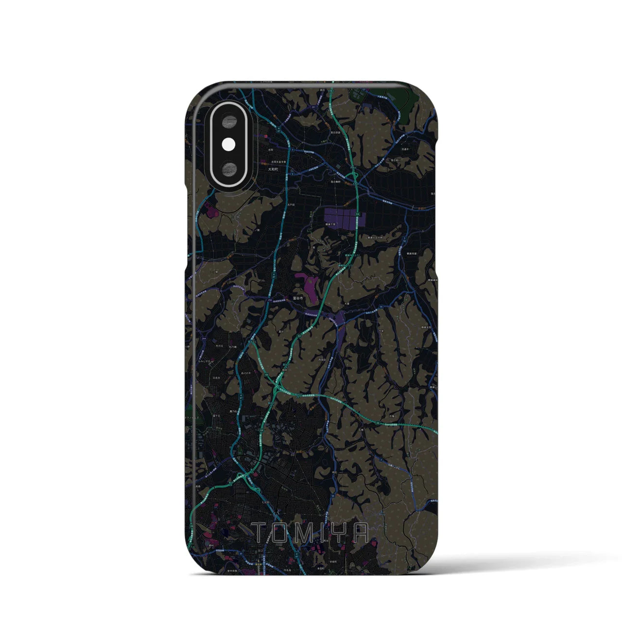 【富谷(宮城県)】地図柄iPhoneケース(バックカバータイプ)