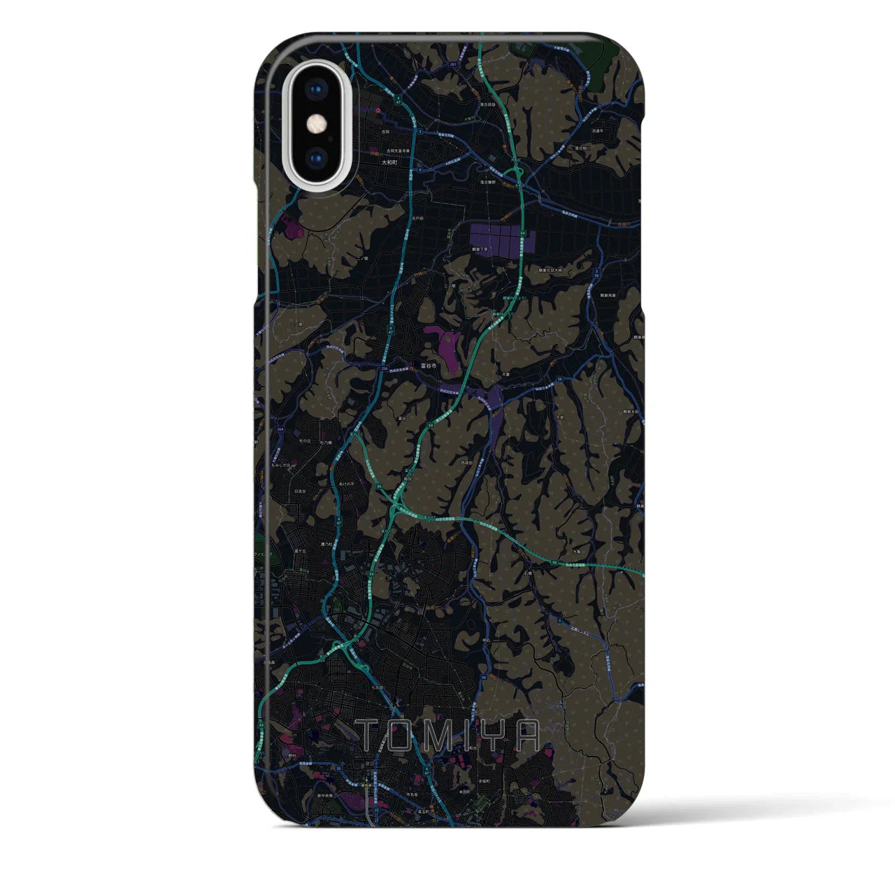 【富谷(宮城県)】地図柄iPhoneケース(バックカバータイプ)