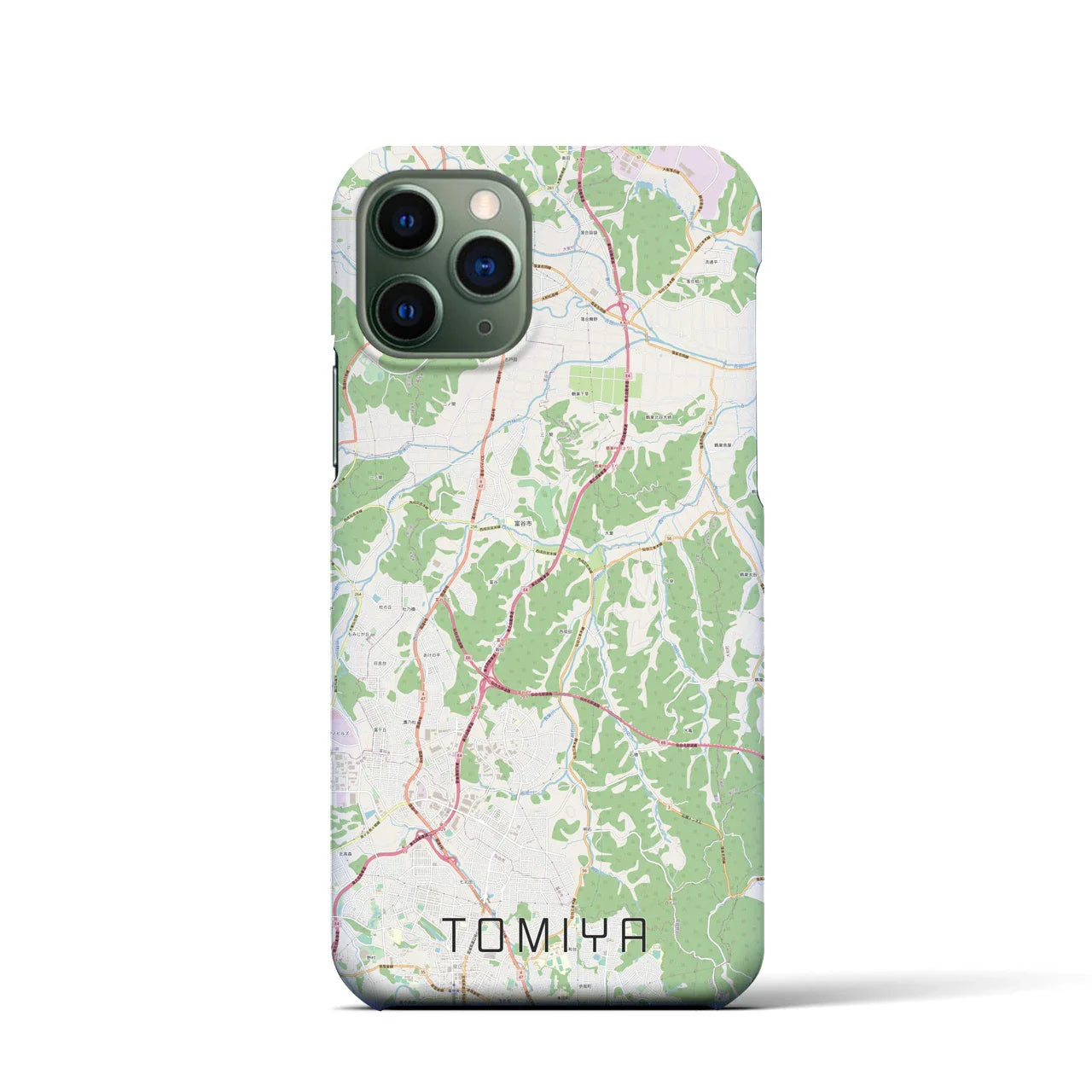 【富谷(宮城県)】地図柄iPhoneケース(バックカバータイプ)
