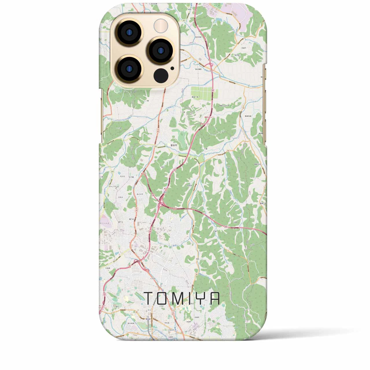 【富谷(宮城県)】地図柄iPhoneケース(バックカバータイプ)