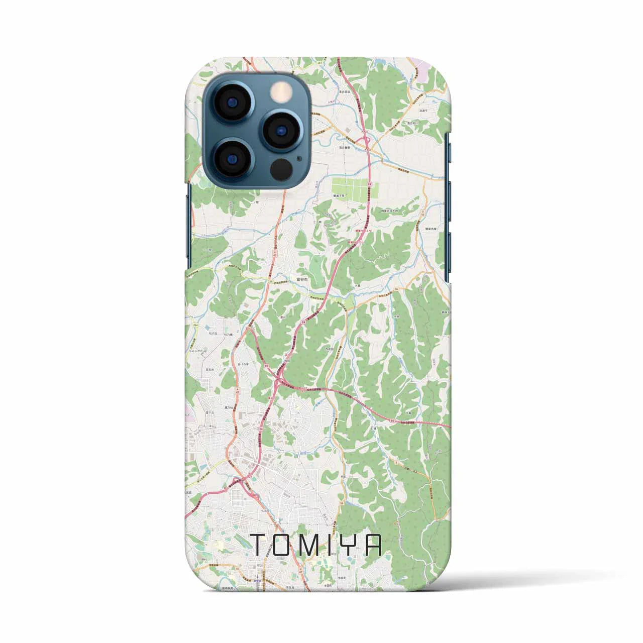 【富谷(宮城県)】地図柄iPhoneケース(バックカバータイプ)