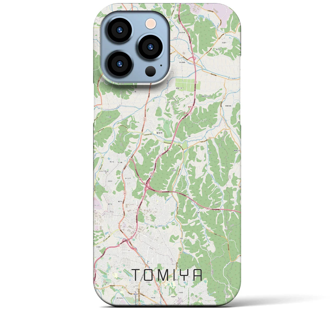 【富谷(宮城県)】地図柄iPhoneケース(バックカバータイプ)