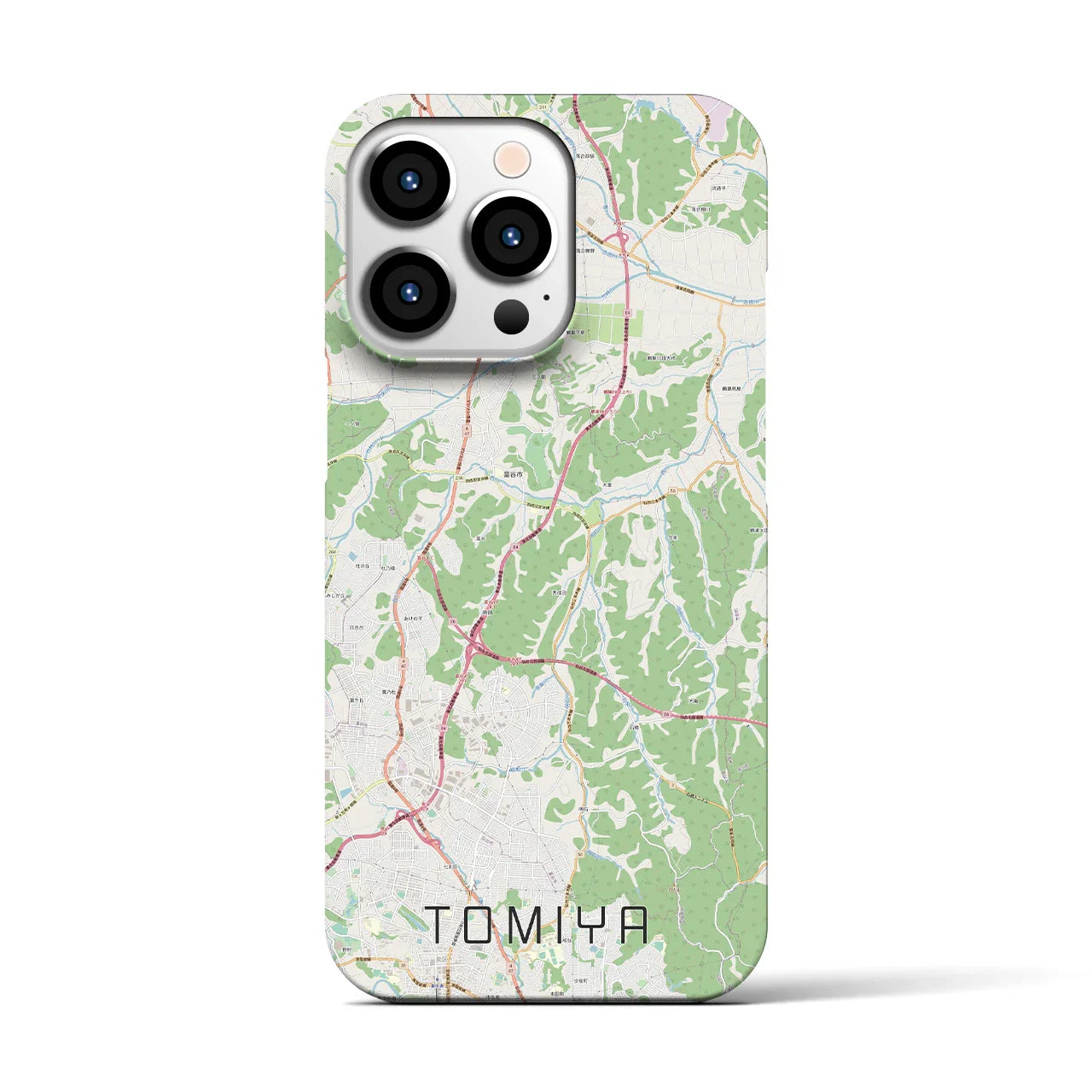 【富谷(宮城県)】地図柄iPhoneケース(バックカバータイプ)