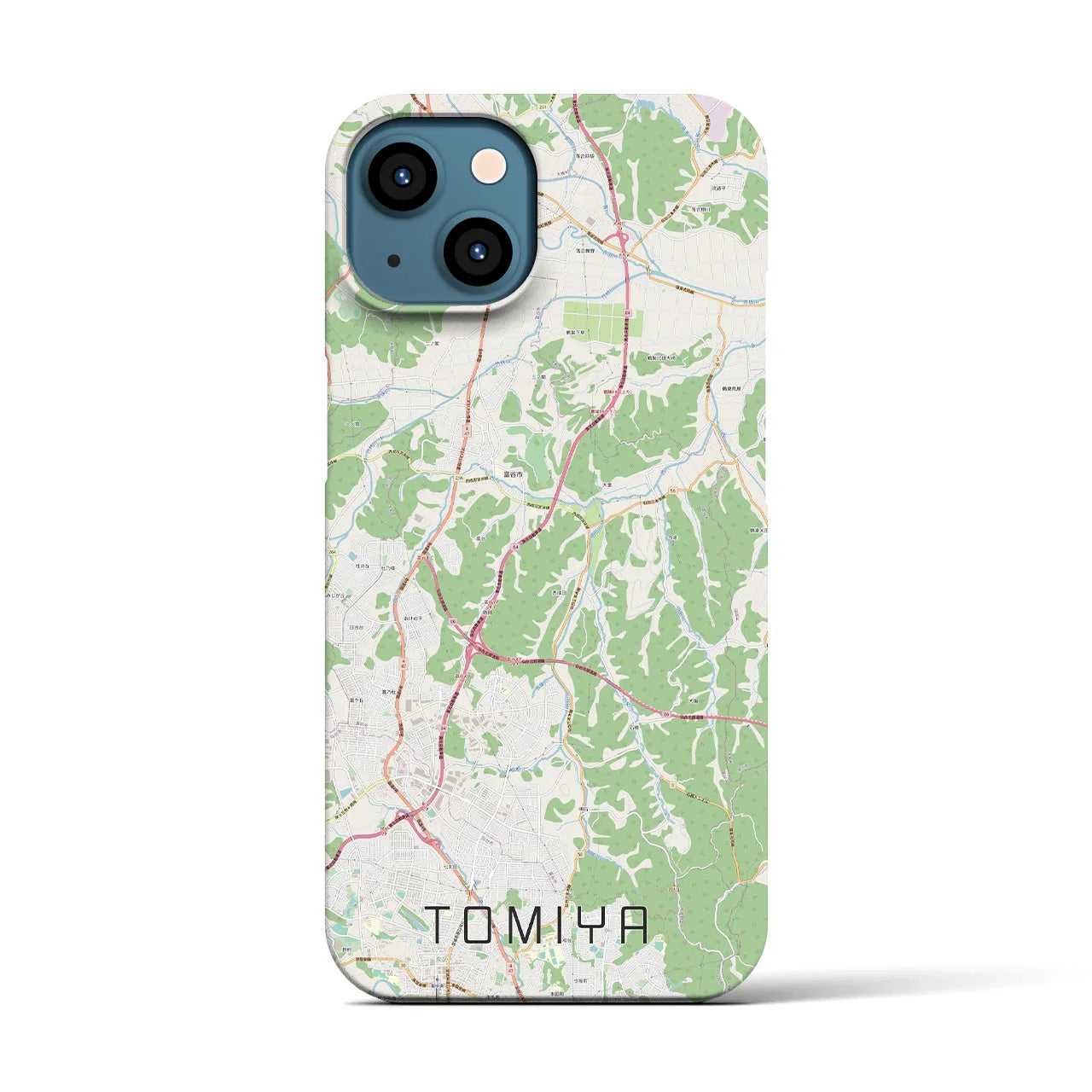 【富谷(宮城県)】地図柄iPhoneケース(バックカバータイプ)