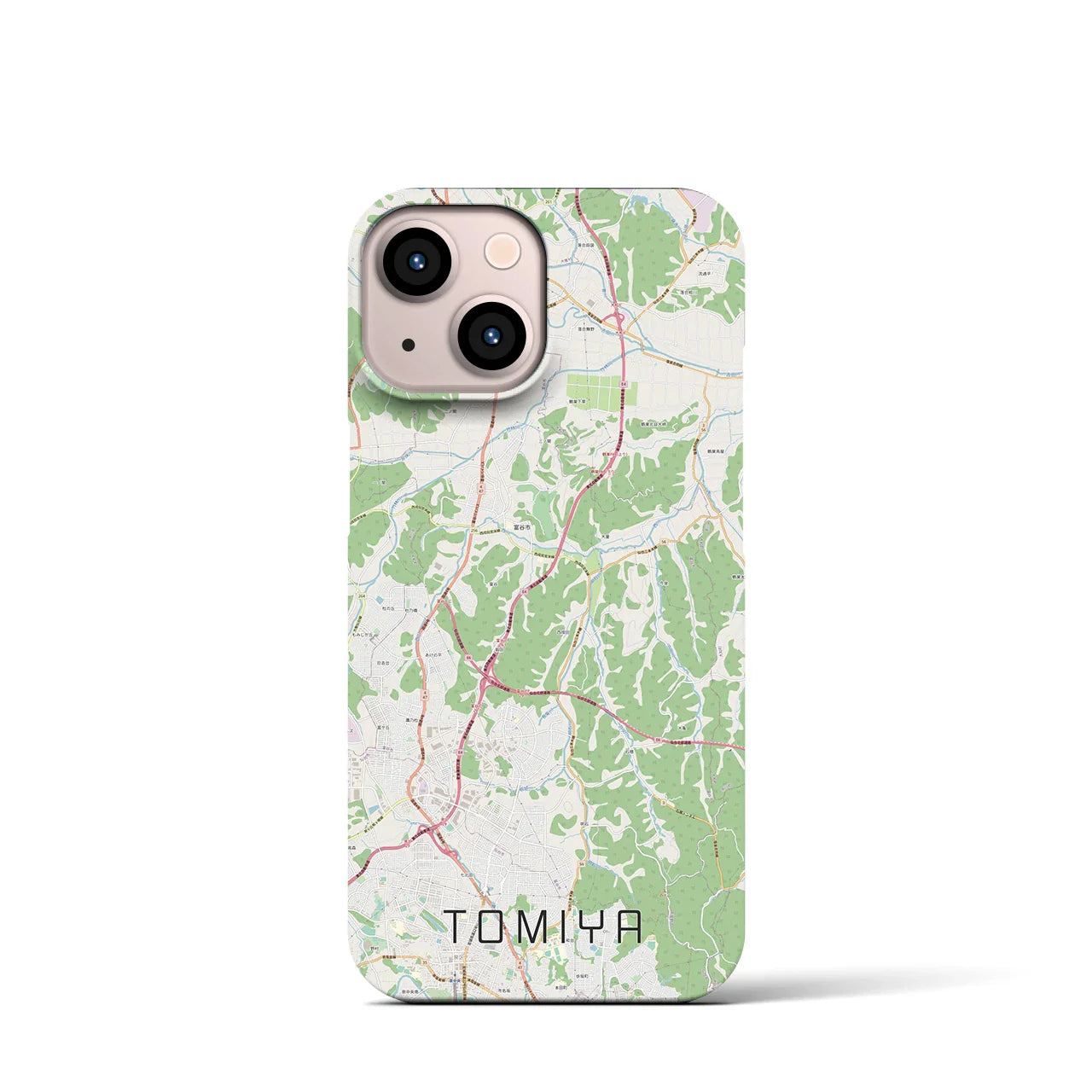 【富谷(宮城県)】地図柄iPhoneケース(バックカバータイプ)