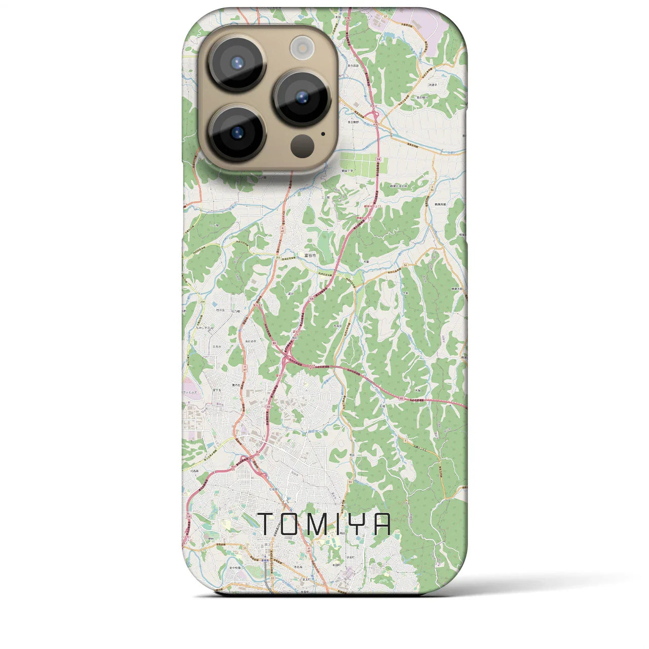 【富谷(宮城県)】地図柄iPhoneケース(バックカバータイプ)