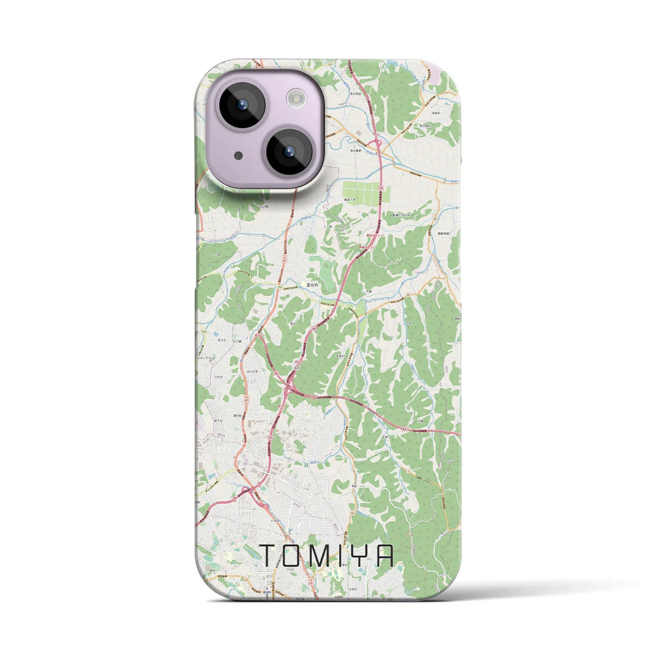 【富谷(宮城県)】地図柄iPhoneケース(バックカバータイプ)