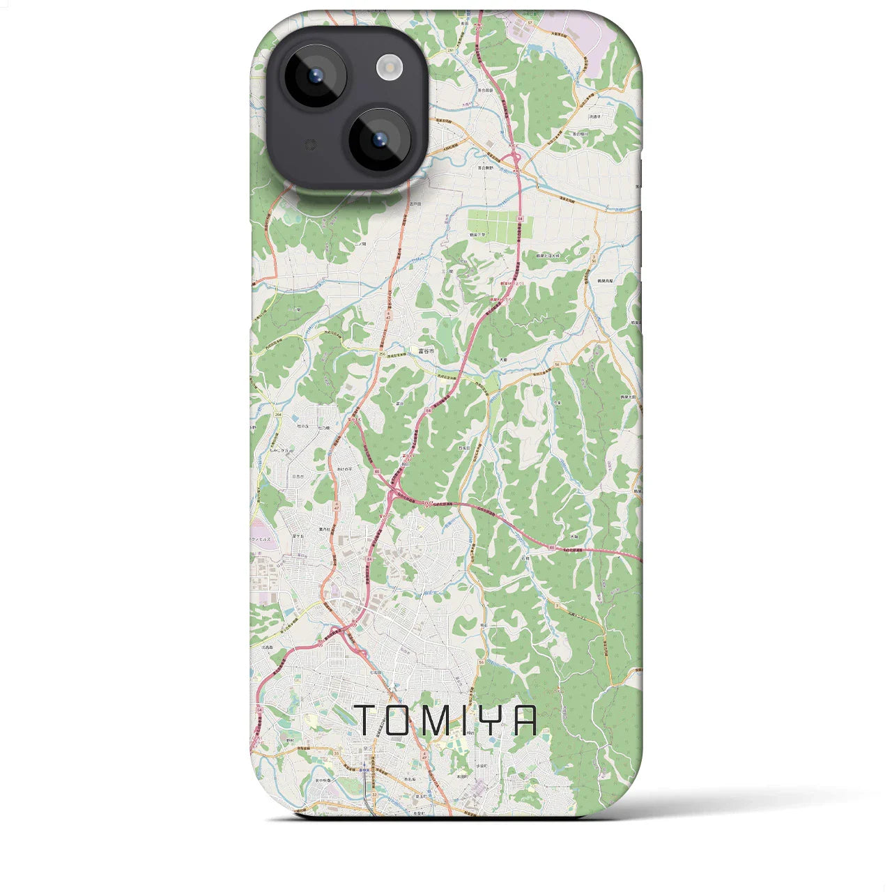 【富谷(宮城県)】地図柄iPhoneケース(バックカバータイプ)