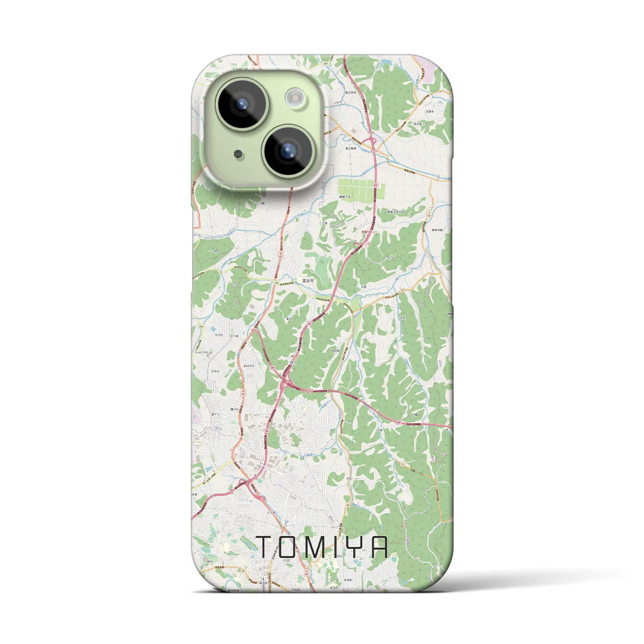 【富谷(宮城県)】地図柄iPhoneケース(バックカバータイプ)