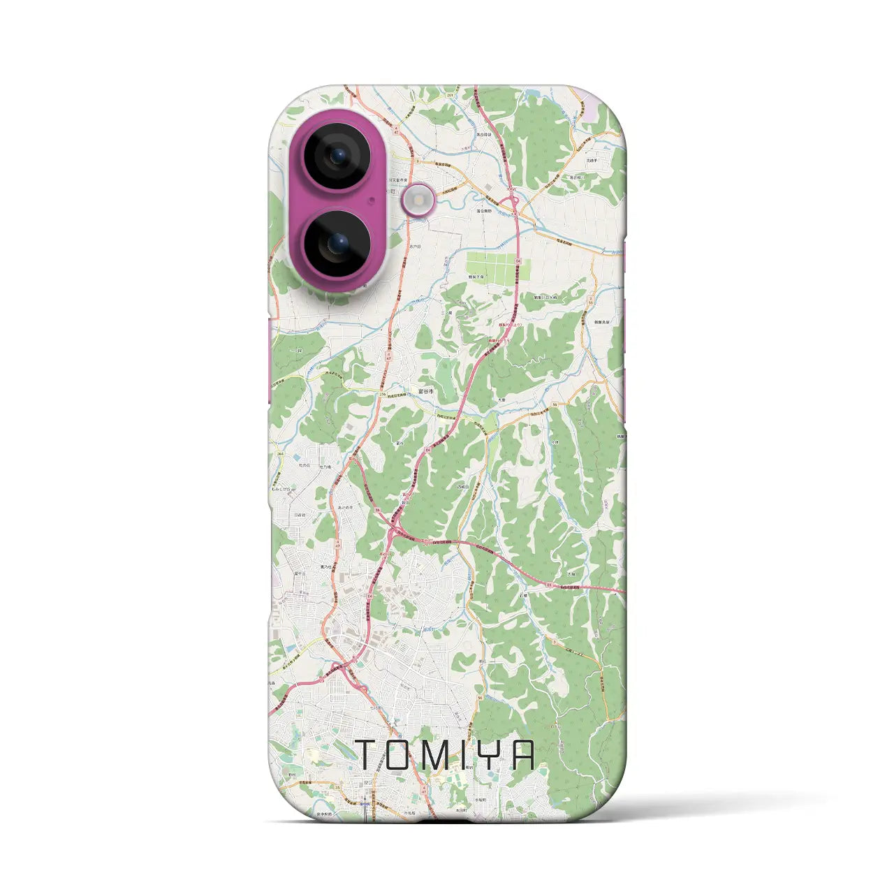 【富谷(宮城県)】地図柄iPhoneケース(バックカバータイプ)