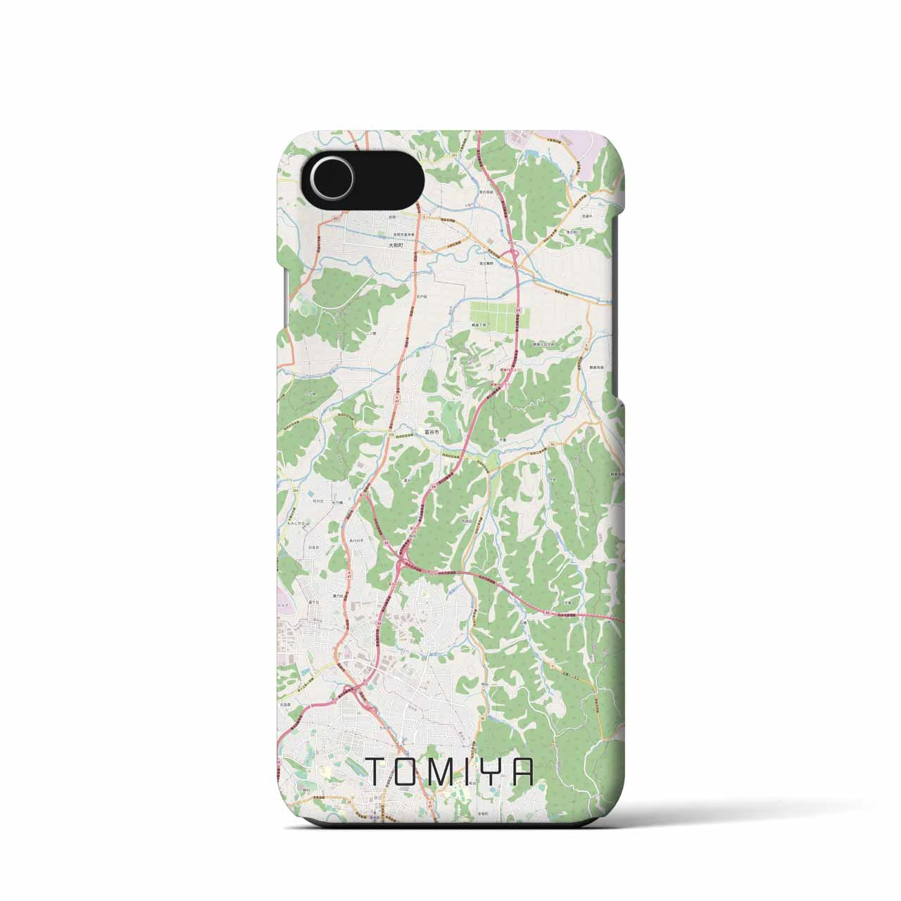 【富谷(宮城県)】地図柄iPhoneケース(バックカバータイプ)