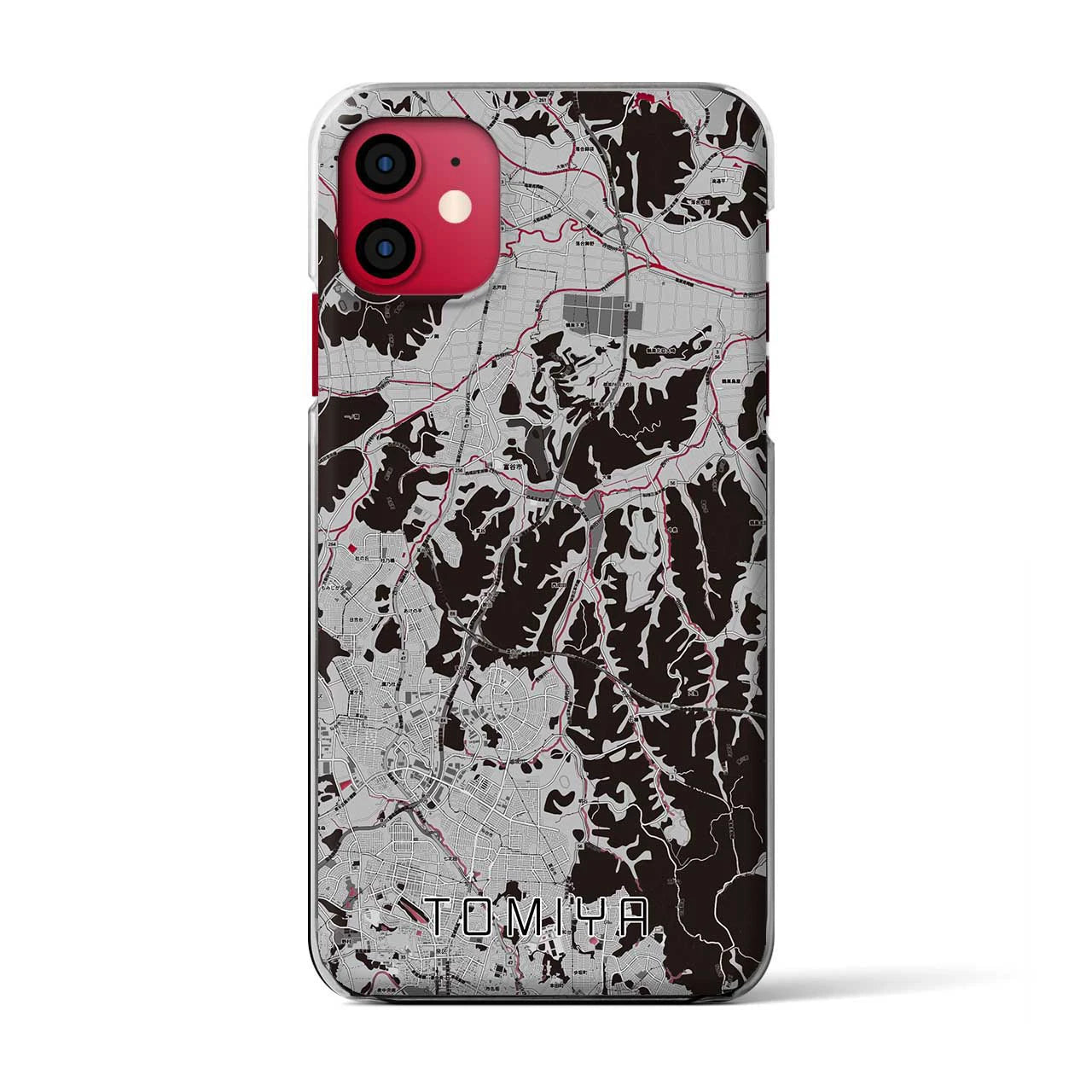 【富谷(宮城県)】地図柄iPhoneケース(クリアタイプ)