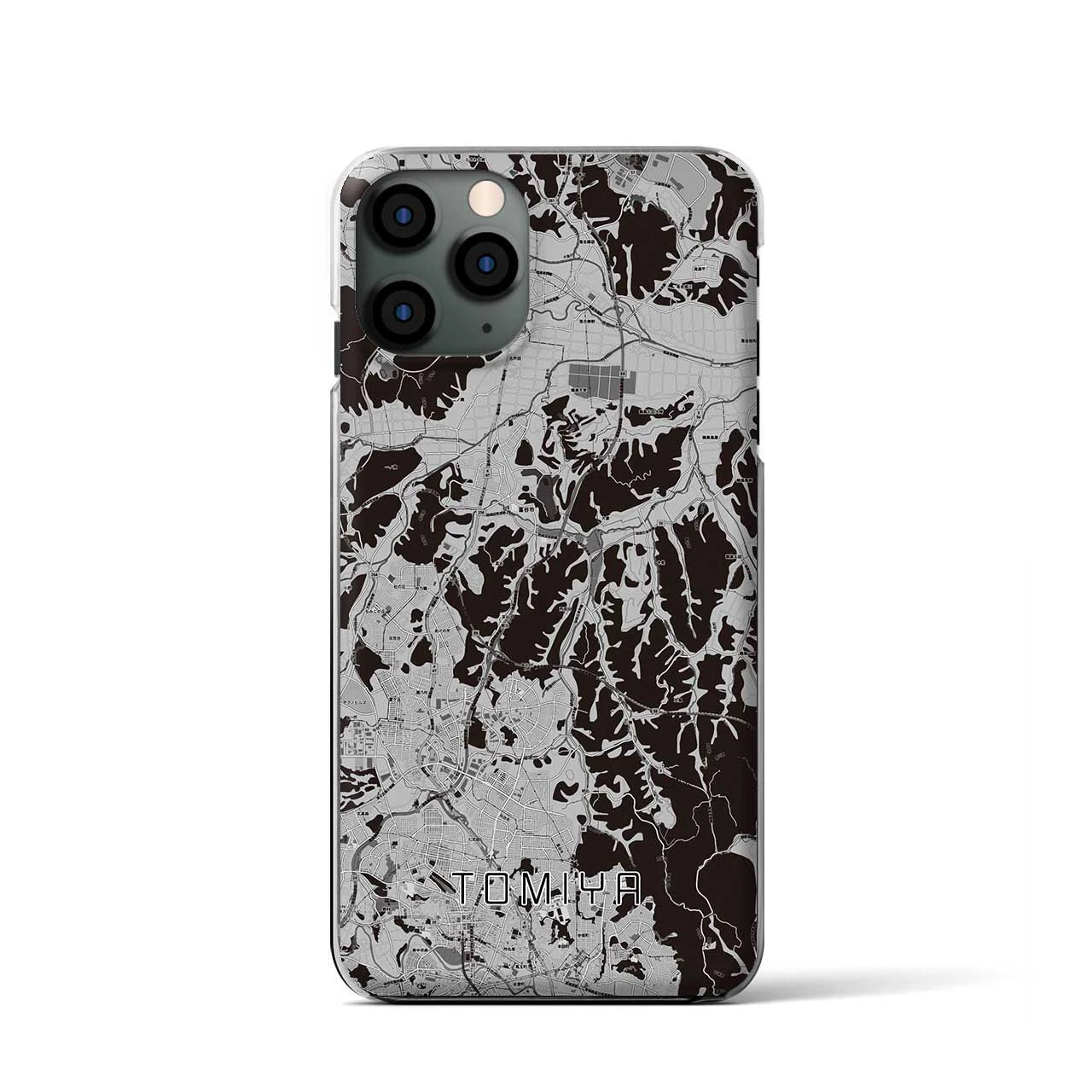 【富谷(宮城県)】地図柄iPhoneケース(クリアタイプ)