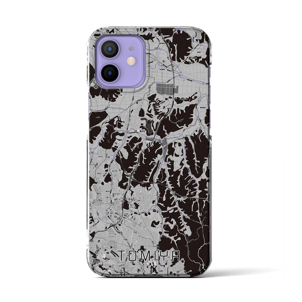 【富谷(宮城県)】地図柄iPhoneケース(クリアタイプ)