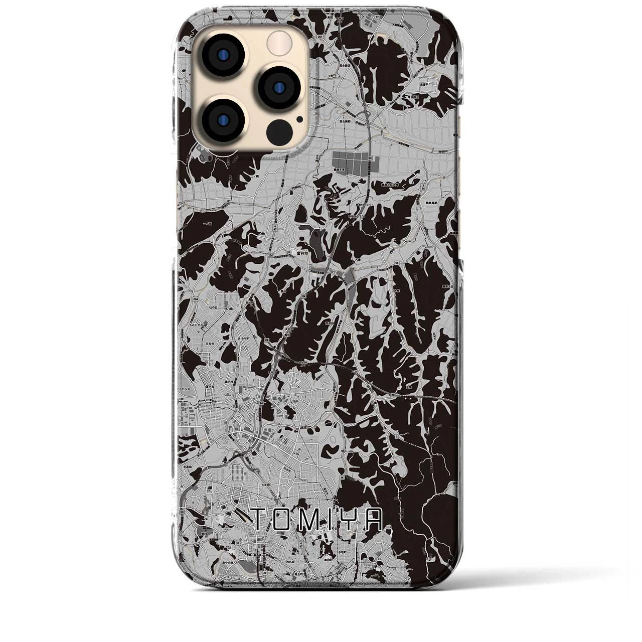 【富谷(宮城県)】地図柄iPhoneケース(クリアタイプ)