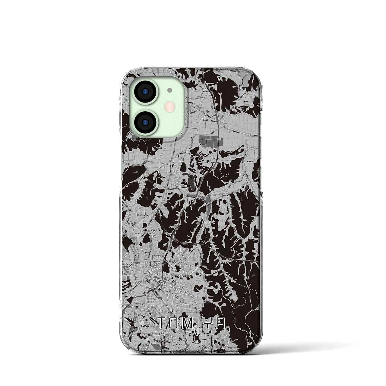 【富谷(宮城県)】地図柄iPhoneケース(クリアタイプ)