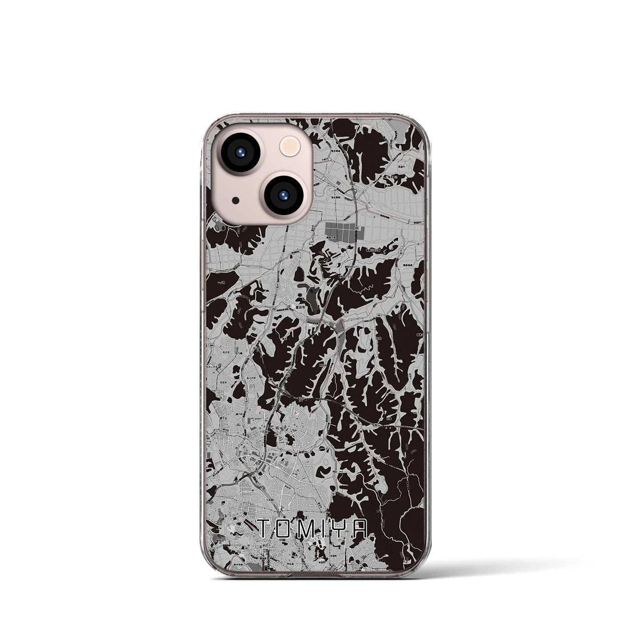 【富谷(宮城県)】地図柄iPhoneケース(クリアタイプ)