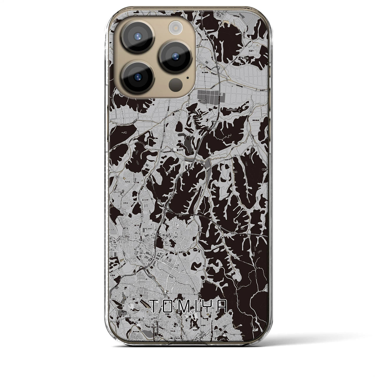 【富谷(宮城県)】地図柄iPhoneケース(クリアタイプ)