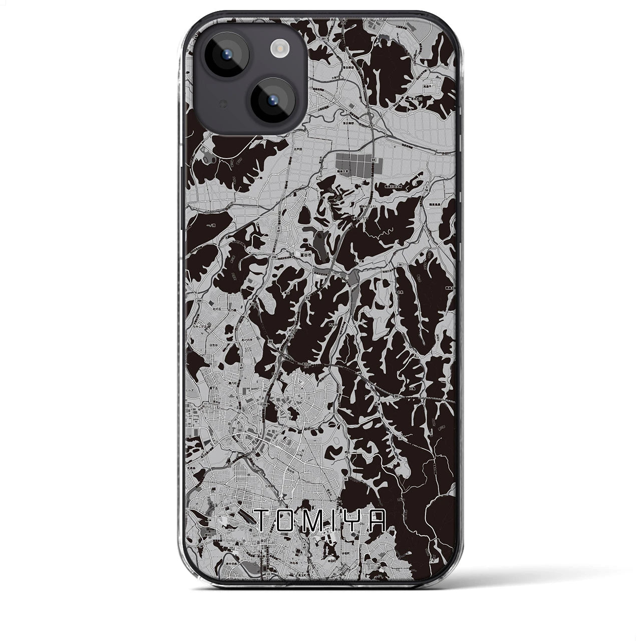 【富谷(宮城県)】地図柄iPhoneケース(クリアタイプ)