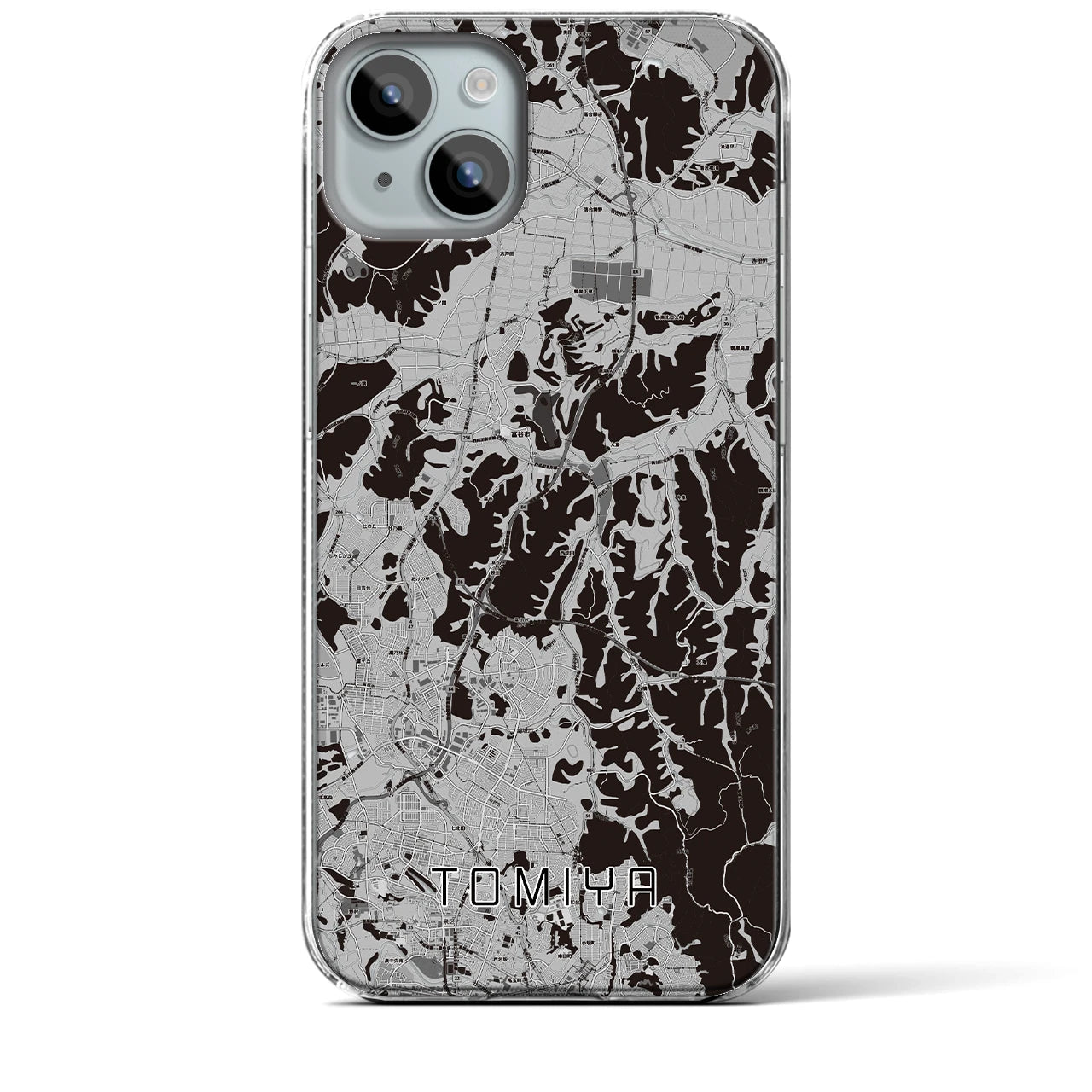 【富谷(宮城県)】地図柄iPhoneケース(クリアタイプ)