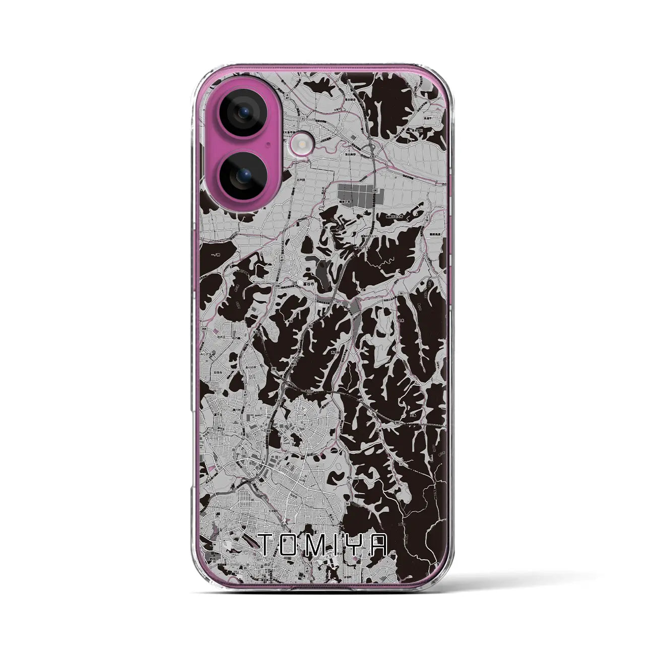 【富谷(宮城県)】地図柄iPhoneケース(クリアタイプ)