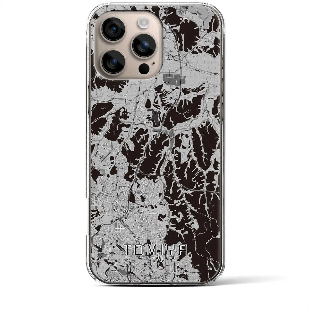 【富谷(宮城県)】地図柄iPhoneケース(クリアタイプ)