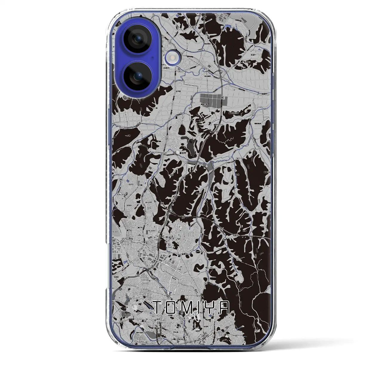 【富谷(宮城県)】地図柄iPhoneケース(クリアタイプ)