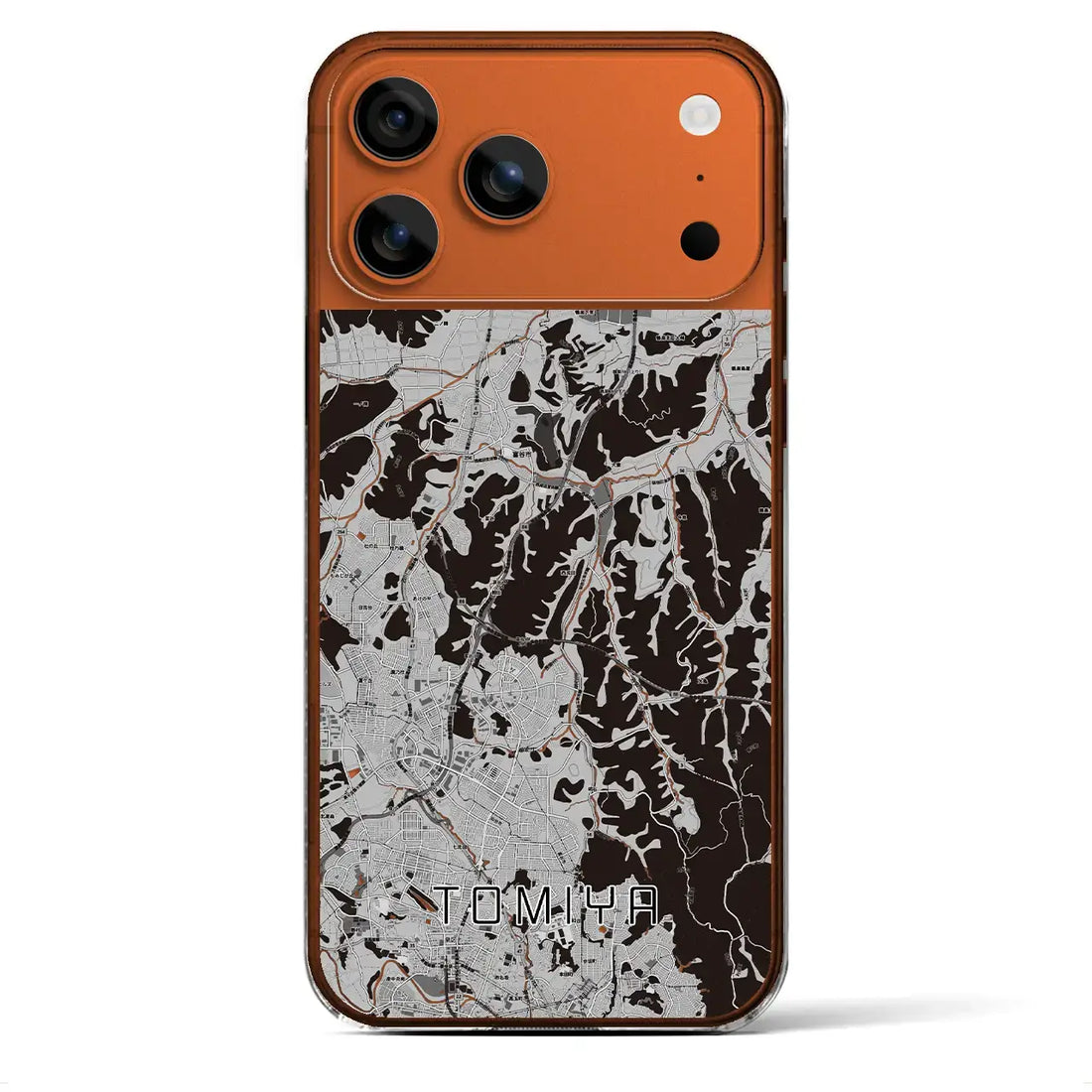 【富谷(宮城県)】地図柄iPhoneケース(クリアタイプ)