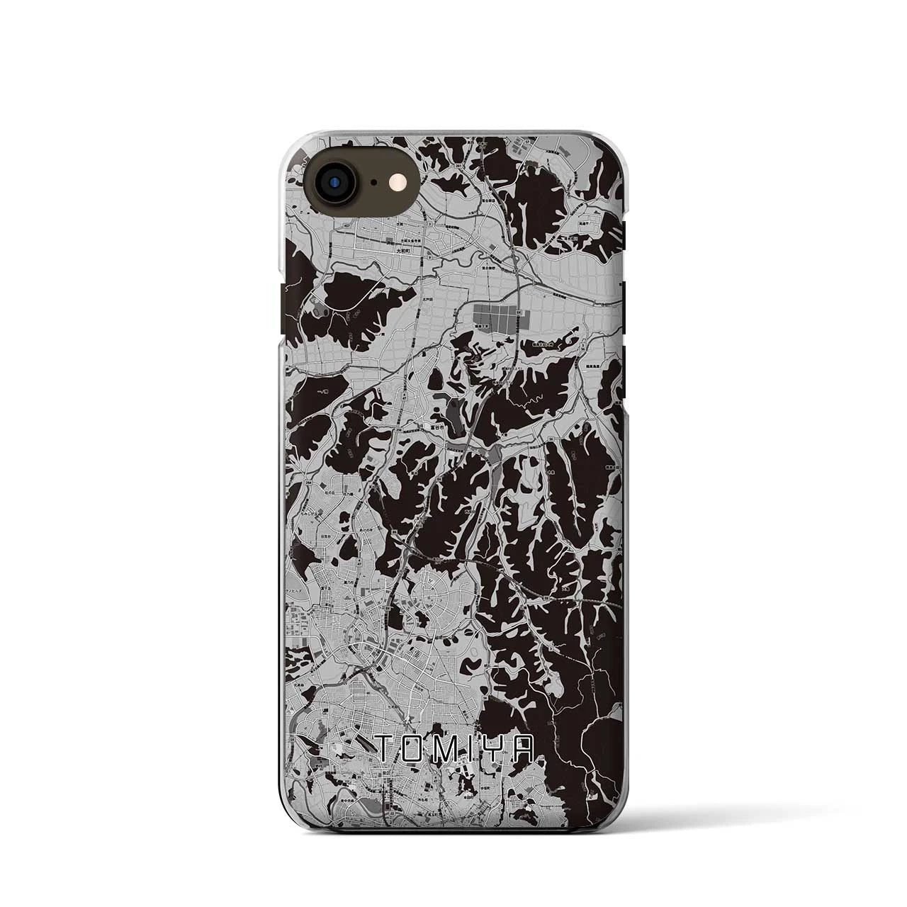 【富谷(宮城県)】地図柄iPhoneケース(クリアタイプ)