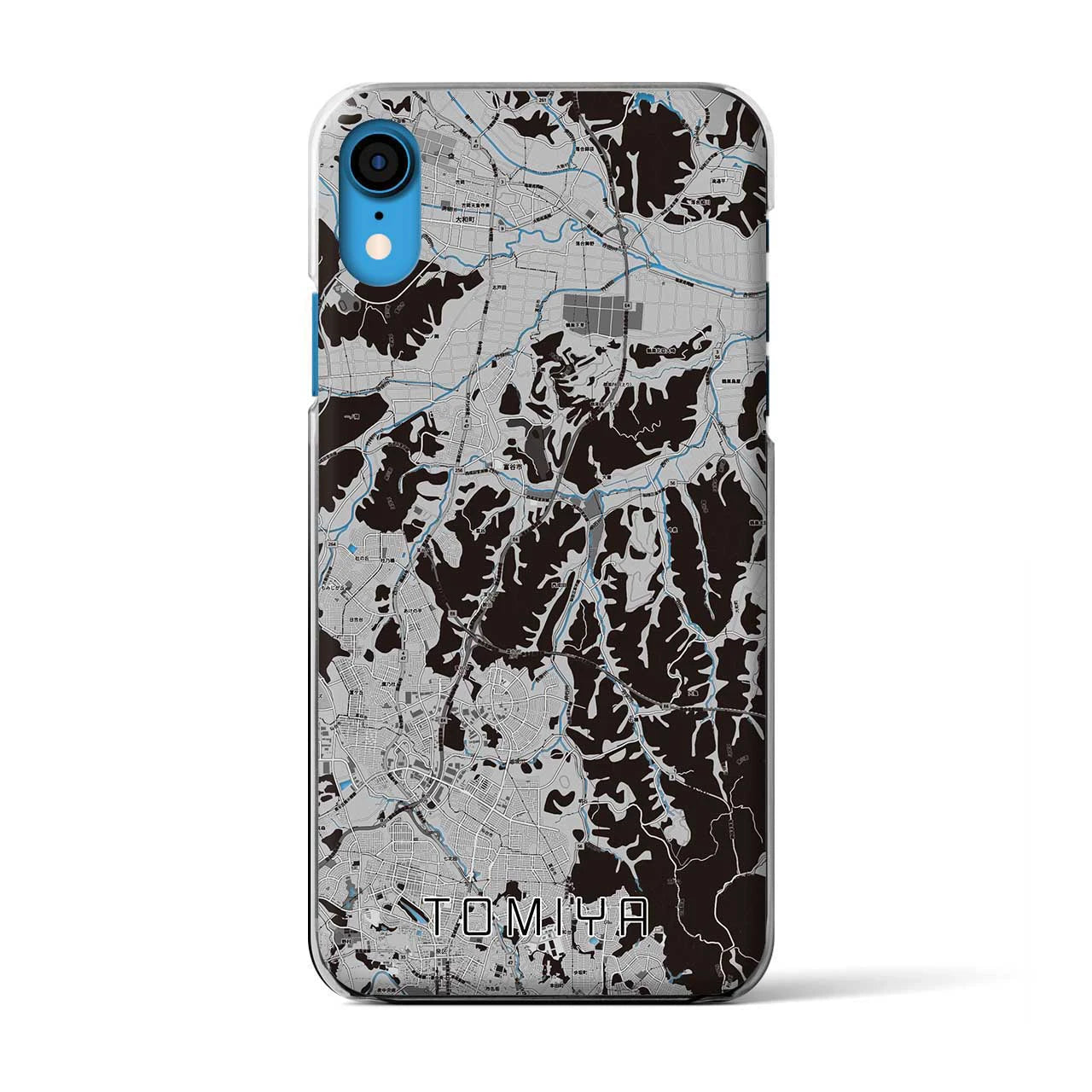 【富谷(宮城県)】地図柄iPhoneケース(クリアタイプ)