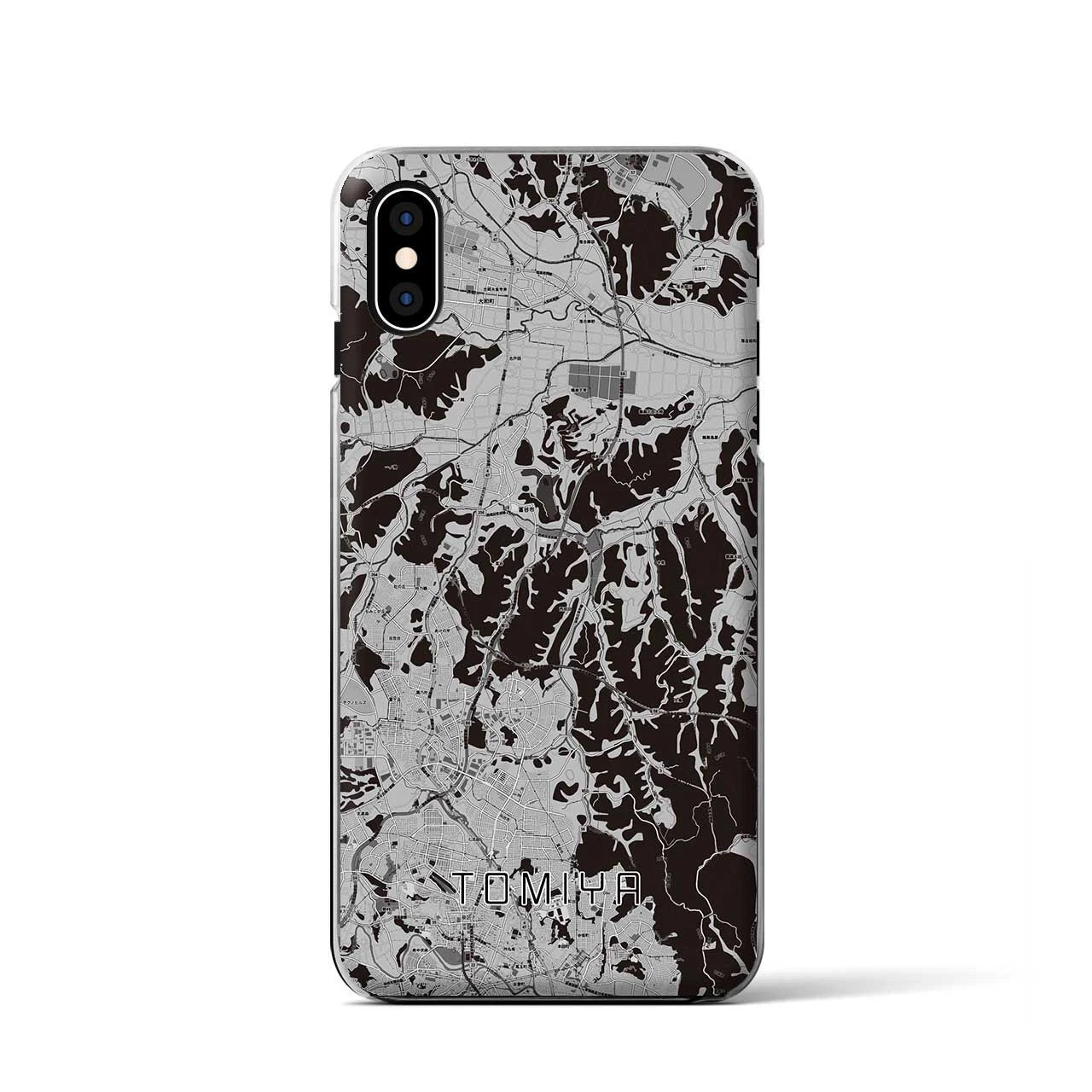 【富谷(宮城県)】地図柄iPhoneケース(クリアタイプ)