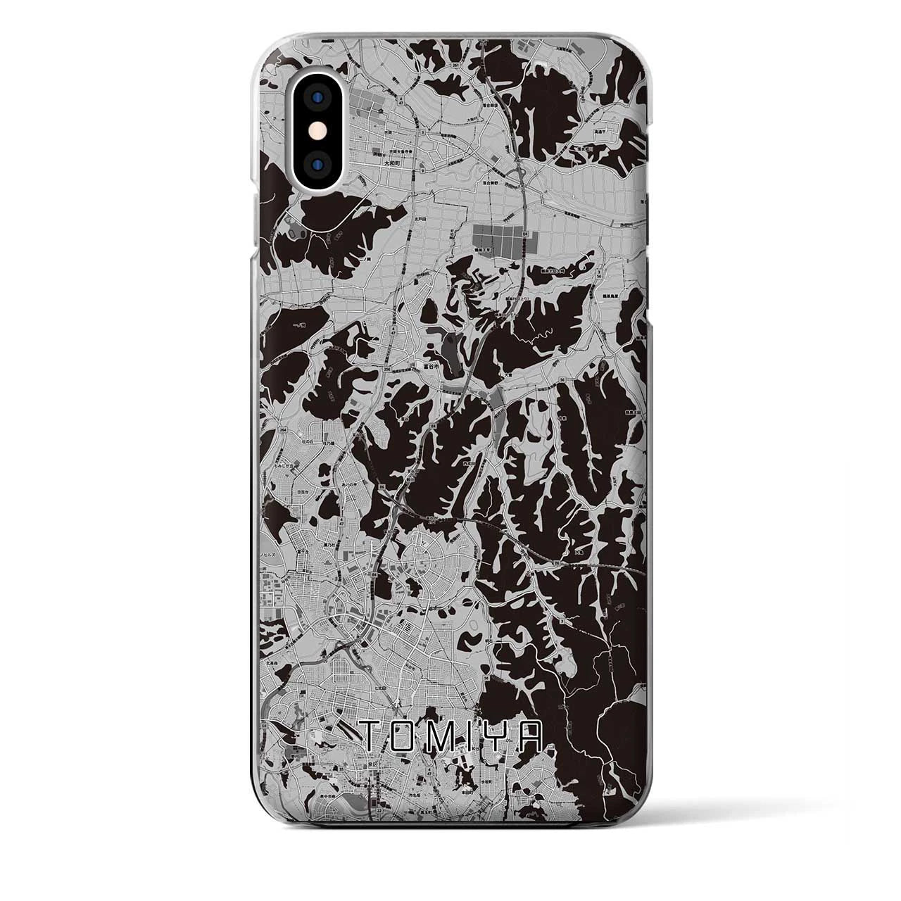 【富谷(宮城県)】地図柄iPhoneケース(クリアタイプ)