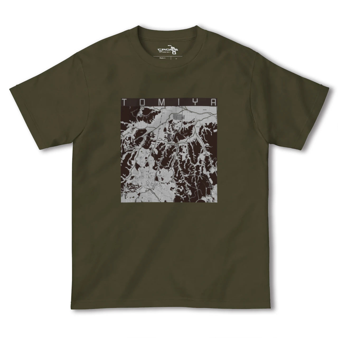 【富谷(宮城県)】地図柄ヘビーウェイトTシャツ