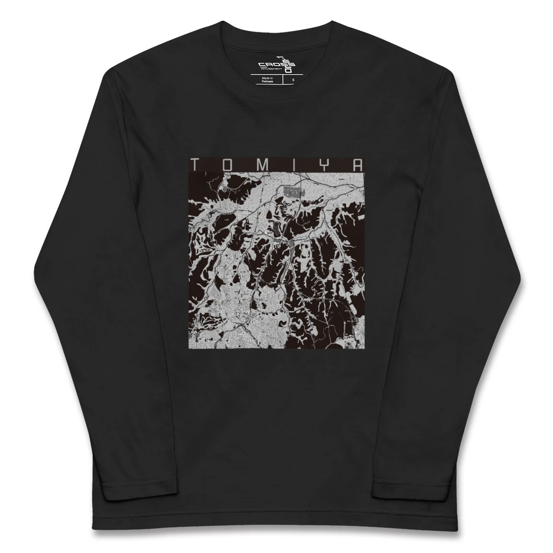 【富谷(宮城県)】地図柄ロングスリーブTシャツ