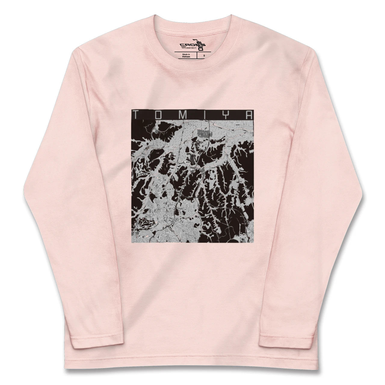 【富谷(宮城県)】地図柄ロングスリーブTシャツ