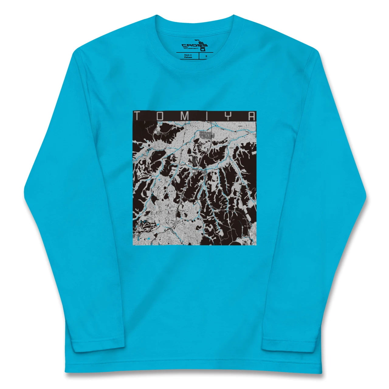 【富谷(宮城県)】地図柄ロングスリーブTシャツ